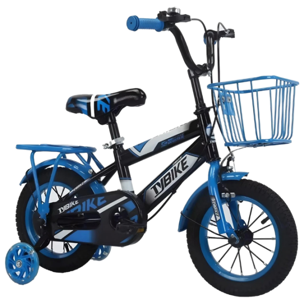Bicicletă TyBike BK-06 12" 12" Blue Black Aliaj de magneziu / Pentru copii photo 1