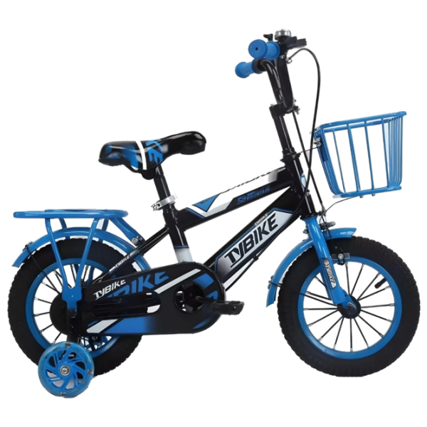 Bicicletă TyBike BK-06 12" 12" Blue Black Aliaj de magneziu / Pentru copii photo 2