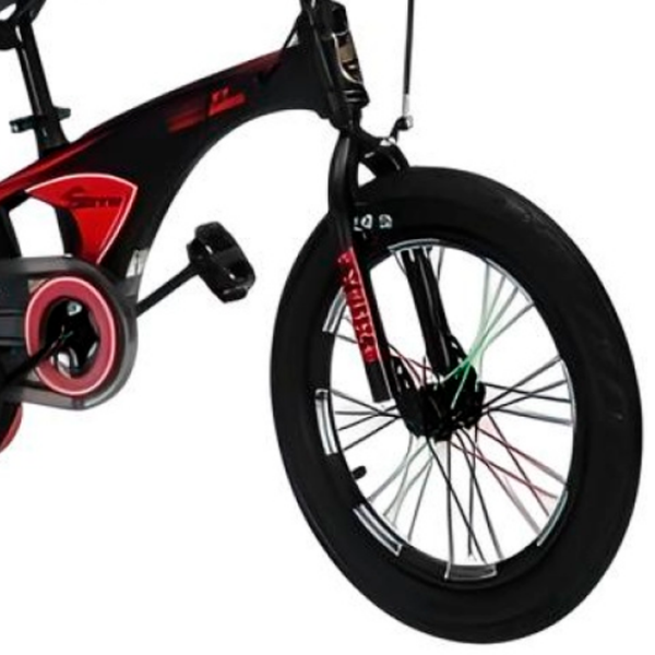 Bicicletă TyBike BK-08 14" 14" Black Red Aliaj de magneziu / Pentru copii photo 4