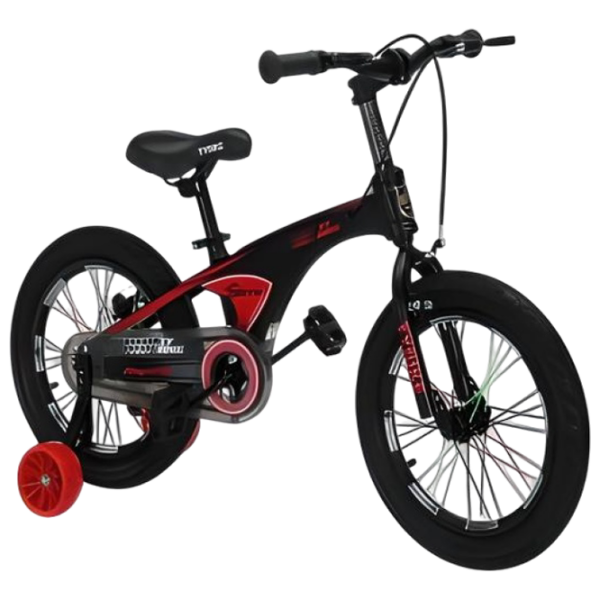 Bicicletă TyBike BK-08 16" 16" Black Red Aliaj de magneziu / Pentru copii photo 1