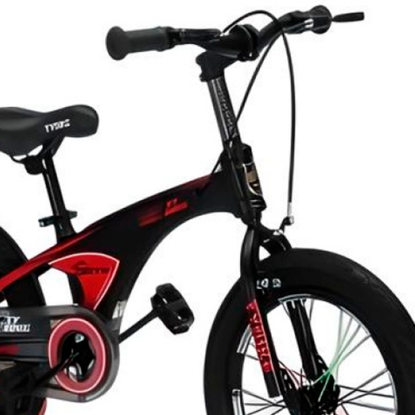 Bicicletă TyBike BK-08 16" 16" Black Red Aliaj de magneziu / Pentru copii photo 2