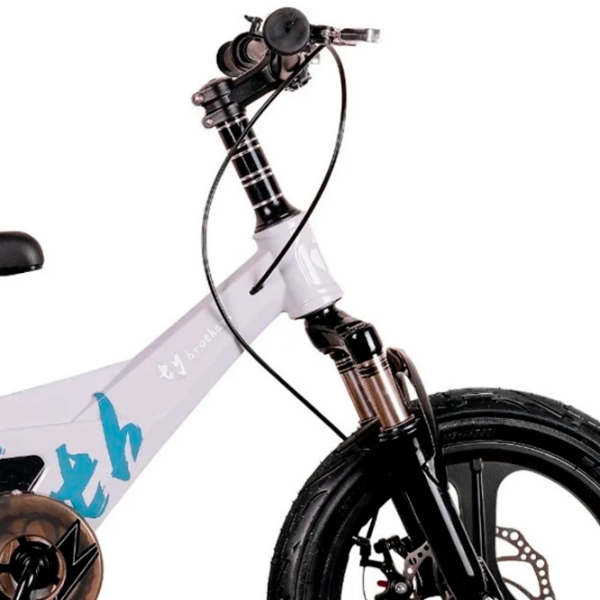 Bicicletă TyBike BK-09 20" 20" Gray White Aliaj de magneziu / Pentru copii photo 4