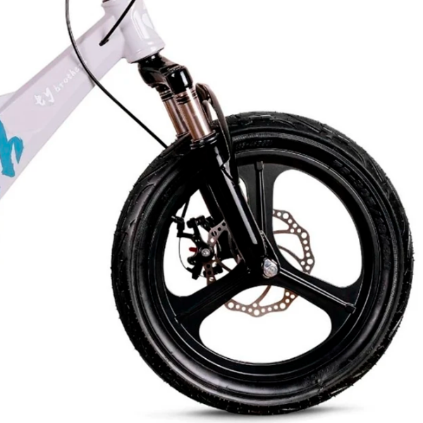 Bicicletă TyBike BK-09 20" 20" Gray White Aliaj de magneziu / Pentru copii photo 5