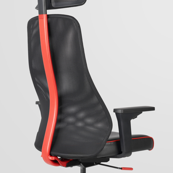 Scaun Gaming Ikea Matchspel 5432513 Black Red  photo 3