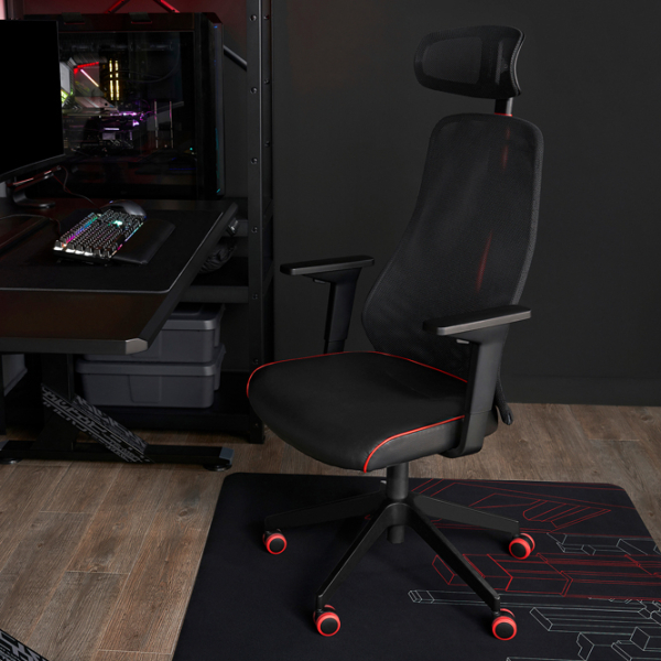 Scaun Gaming Ikea Matchspel 5432513 Black Red  photo 6