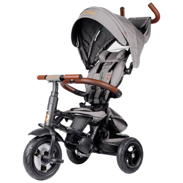 Triciclu Qplay Rito Deluxe Gray  Plastic / Pentru copii photo 2