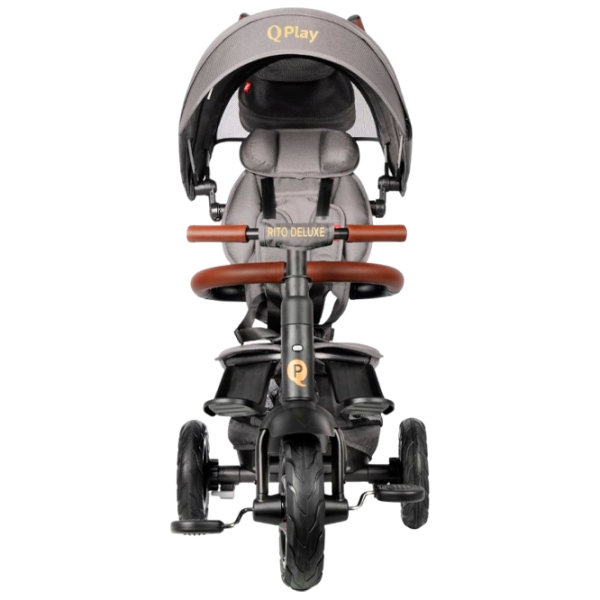 Triciclu Qplay Rito Deluxe Gray  Plastic / Pentru copii photo 3