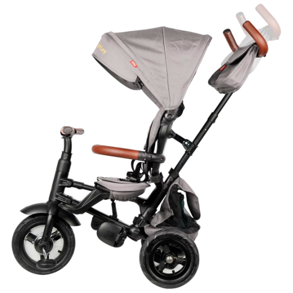 Triciclu Qplay Rito Deluxe Gray  Plastic / Pentru copii photo 4
