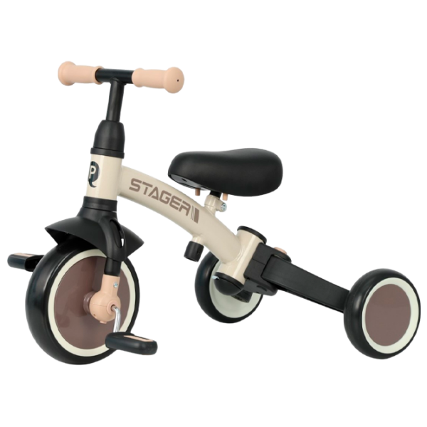 Трицикл Qplay Stager 3 in 1 Коричневый  Металл / Детский photo 2