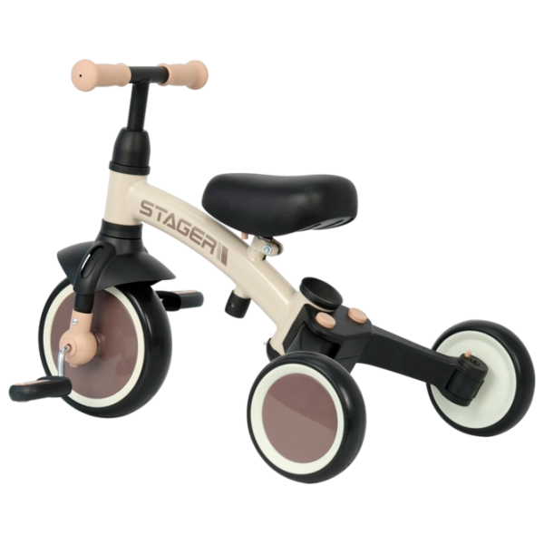 Трицикл Qplay Stager 3 in 1 Коричневый  Металл / Детский photo 5