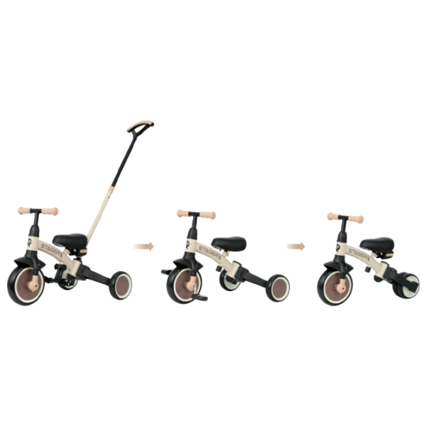 Трицикл Qplay Stager 3 in 1 Коричневый  Металл / Детский photo 6