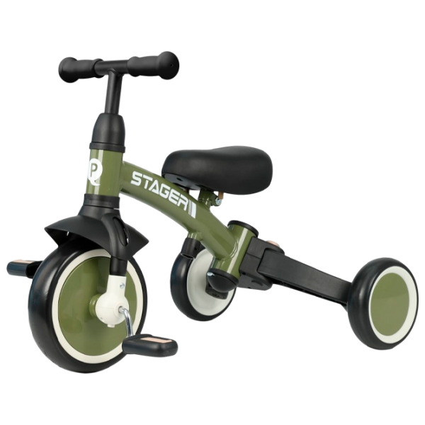 Triciclu Qplay Stager 3 in 1 Green  Metal / Pentru copii photo 2