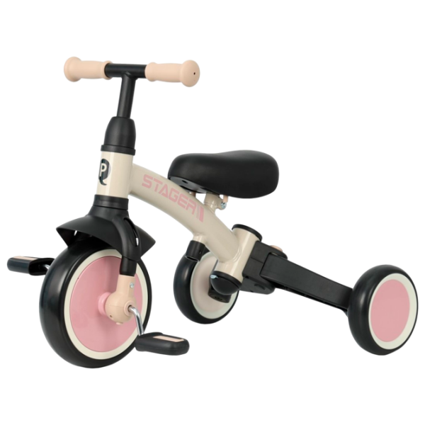 Трицикл Qplay Stager 3 in 1 Розовый  Металл / Детский photo 2