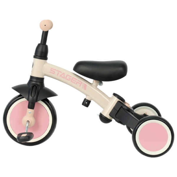 Трицикл Qplay Stager 3 in 1 Розовый  Металл / Детский photo 4