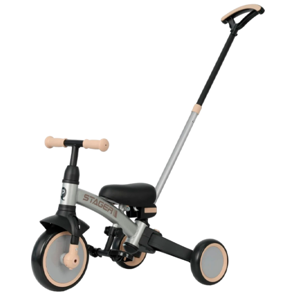 Трицикл Qplay Stager 3 in 1 Платиновый  Металл / Детский photo 1