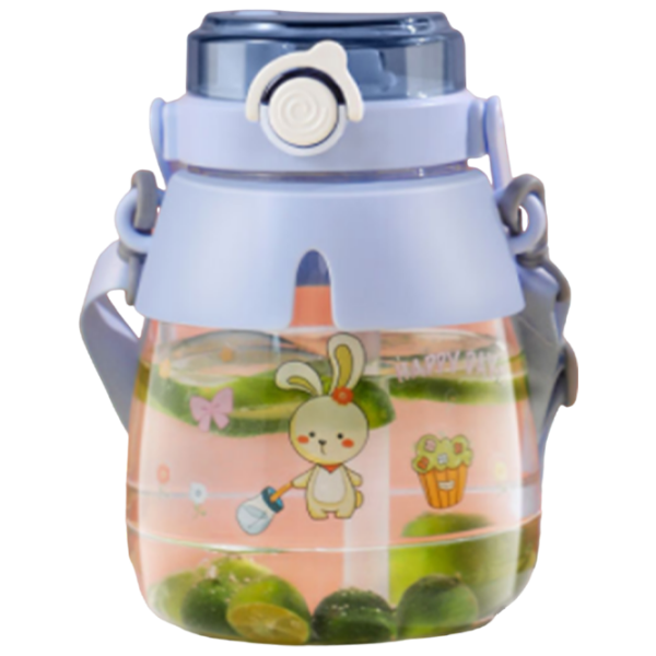Sticlă pentru apă Sanvcat Double Drink Tiritan Sports Pot Belly Cup Blue 1.3l photo 1