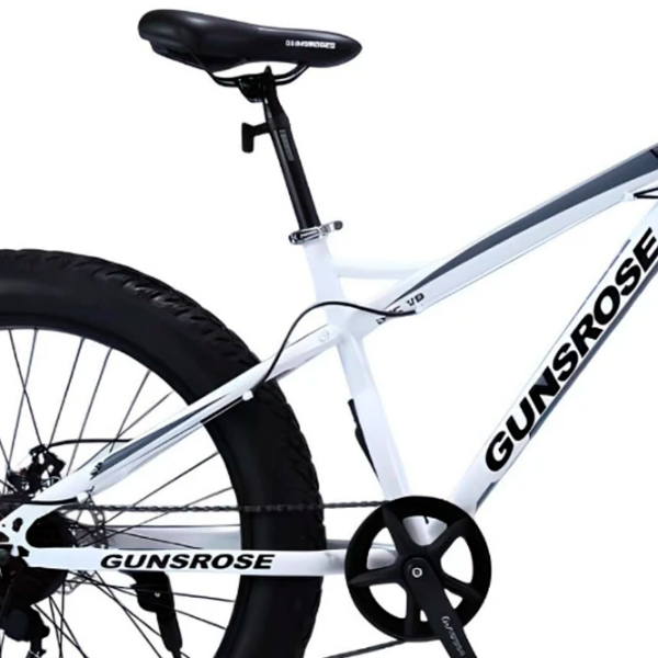 Bicicletă Frike Gunsrose Fatbike 24" 15" White Black Aluminiu / Pentru adulți photo 3