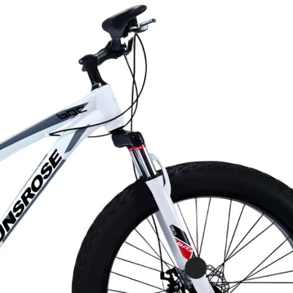 Bicicletă Frike Gunsrose Fatbike 24" 15" White Black Aluminiu / Pentru adulți photo 4