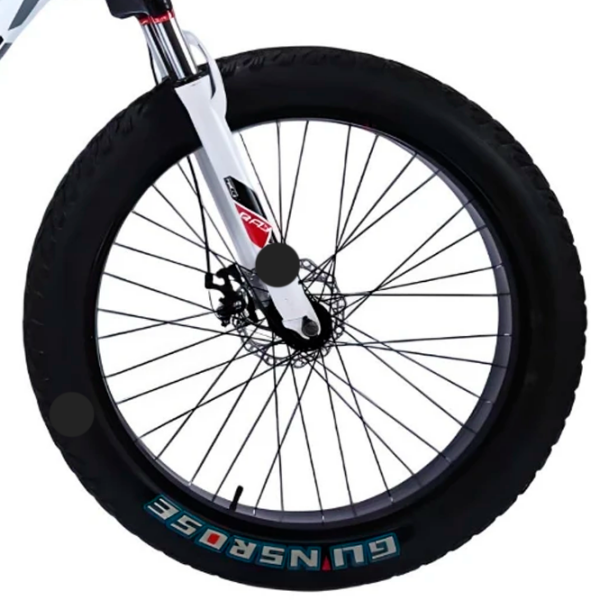 Bicicletă Frike Gunsrose Fatbike 24" 15" White Black Aluminiu / Pentru adulți photo 5