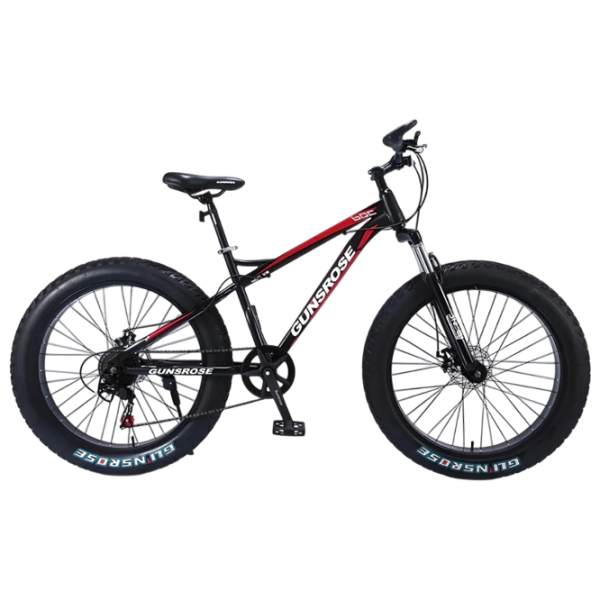 Bicicletă Frike Gunsrose Fatbike 24" 15" Red Black Aluminiu / Pentru adulți photo 1