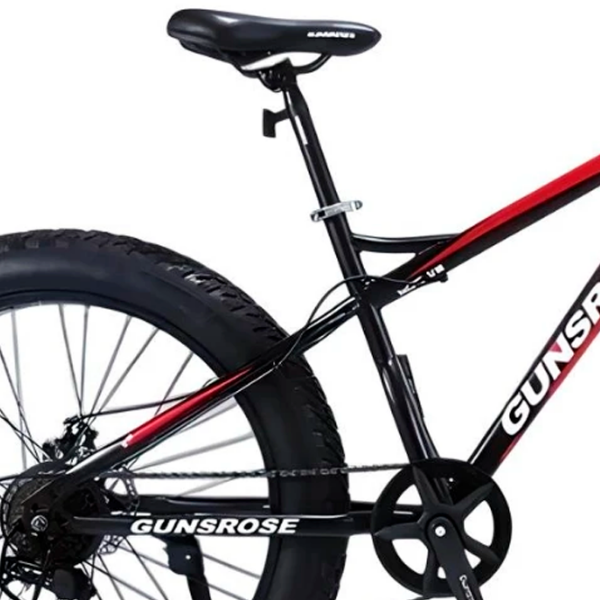 Bicicletă Frike Gunsrose Fatbike 24" 15" Red Black Aluminiu / Pentru adulți photo 3