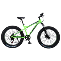 Bicicletă Frike Gunsrose Fatbike 24" 15" Green Black Aluminiu / Pentru adulți