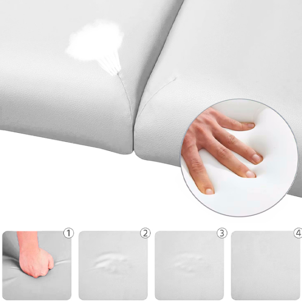 Masă de masaj SMDFit BM2523-1.2.3 PVC-3 White  photo 6