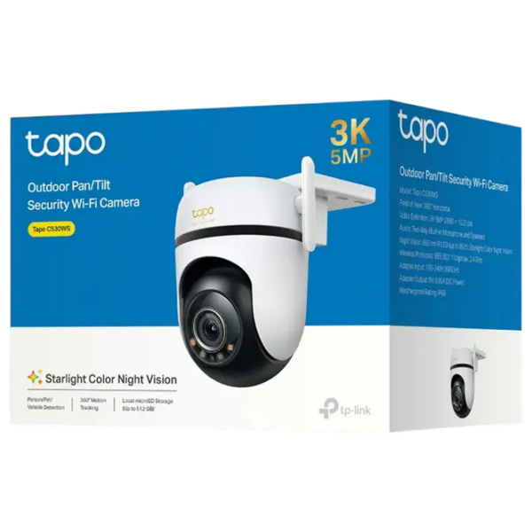 Cameră de supraveghere TP-Link TAPO C530WS 5 MP White 2880 x 1620 / Cu fir photo 5