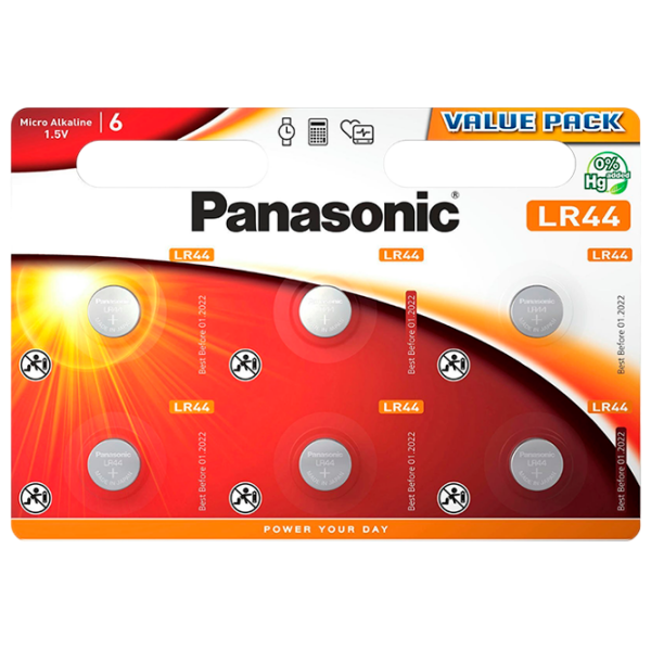Батарейка Panasonic Cell Power LR44 (6 шт.)  photo 1