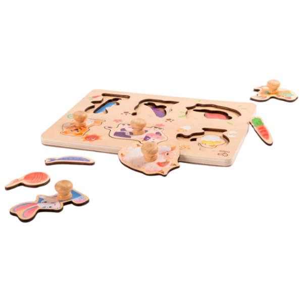 Puzzle Hape Двор фермера (E1655) Количество деталей: 13, Рекомендуемый возраст: 2+ photo 4