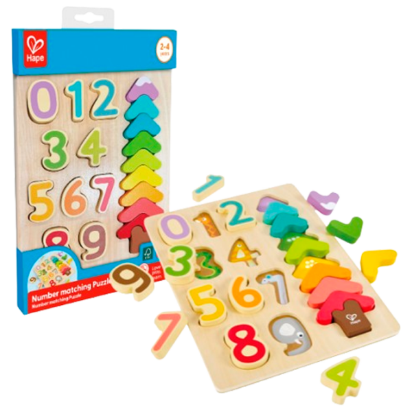 Puzzle Hape Цвета и числа (E1657) Количество деталей: 20, Рекомендуемый возраст: 2+ photo 1