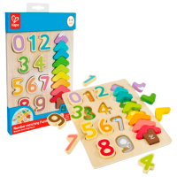 Puzzle Hape Цвета и числа (E1657) Количество деталей: 20, Рекомендуемый возраст: 2+