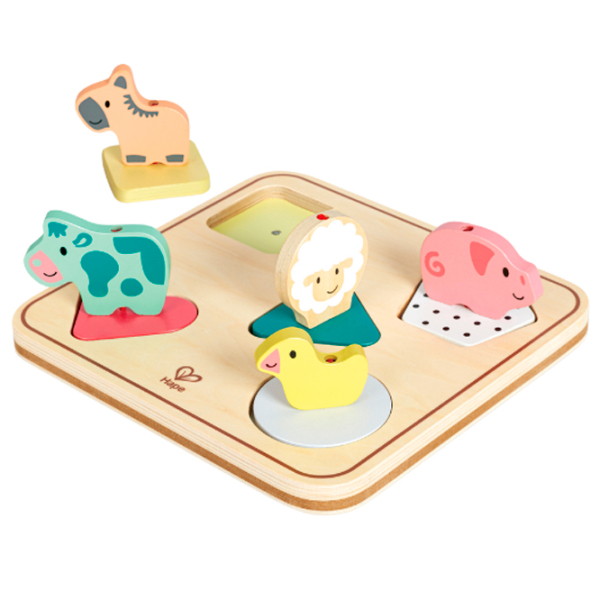 Puzzle Hape Геометрические формы (E8536) Количество деталей: 6, Рекомендуемый возраст: 2+ photo 2