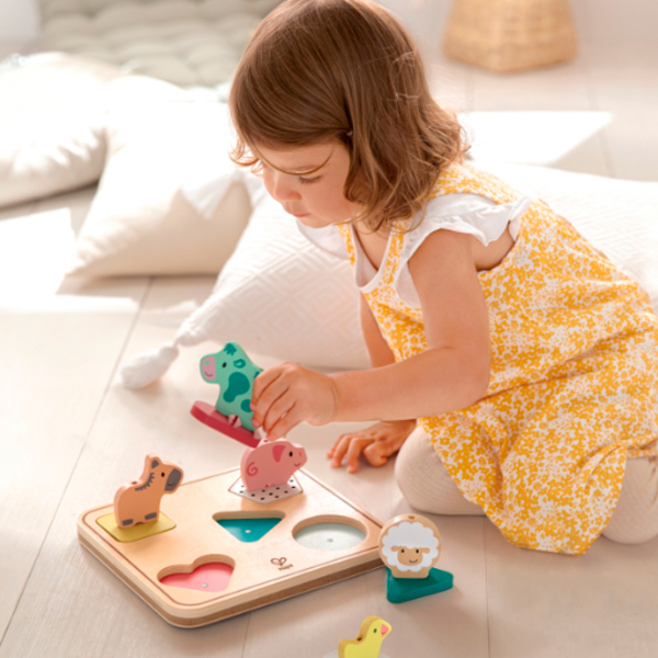 Puzzle Hape Геометрические формы (E8536) Количество деталей: 6, Рекомендуемый возраст: 2+ photo 4