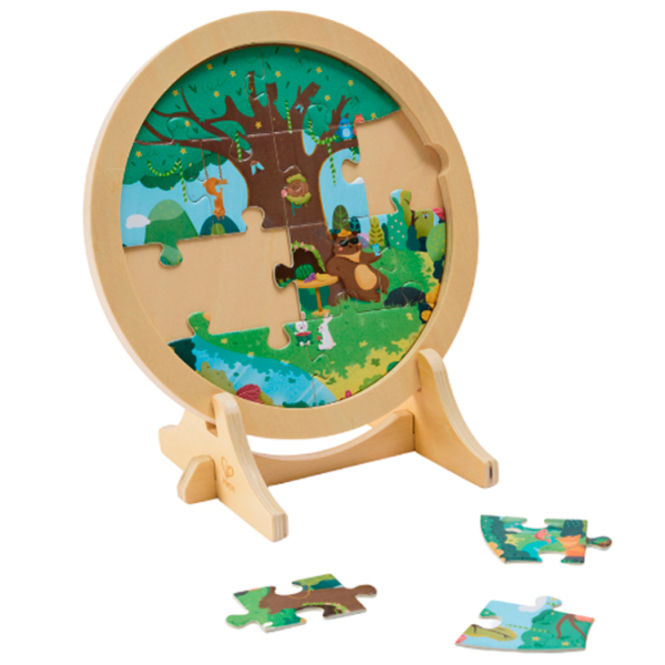Puzzle Hape Anotimpurile (E1653) Numărul de piese: 25, Vârsta recomandată: 3+ photo 4