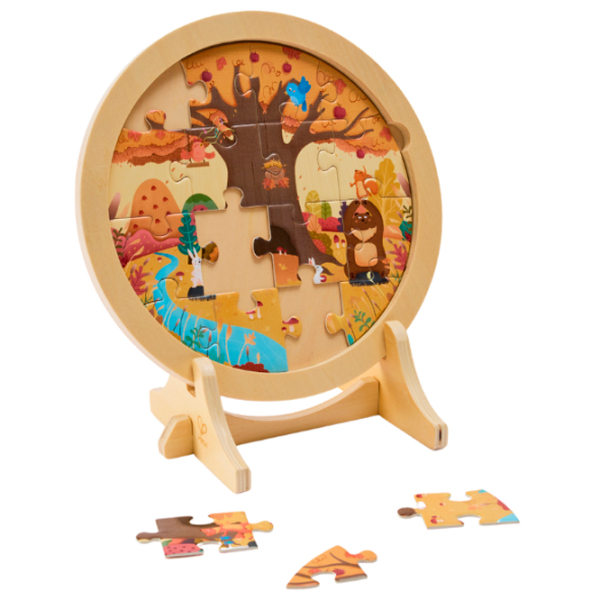 Puzzle Hape Anotimpurile (E1653) Numărul de piese: 25, Vârsta recomandată: 3+ photo 6