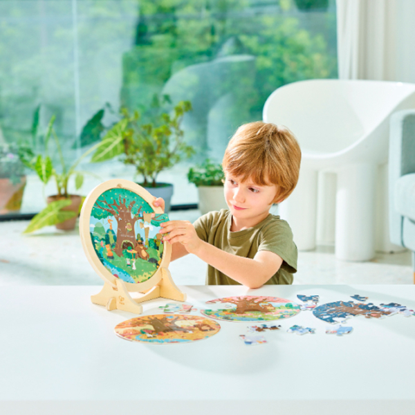 Puzzle Hape Anotimpurile (E1653) Numărul de piese: 25, Vârsta recomandată: 3+ photo 10