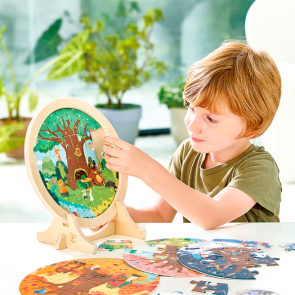 Puzzle Hape Anotimpurile (E1653) Numărul de piese: 25, Vârsta recomandată: 3+ photo 12