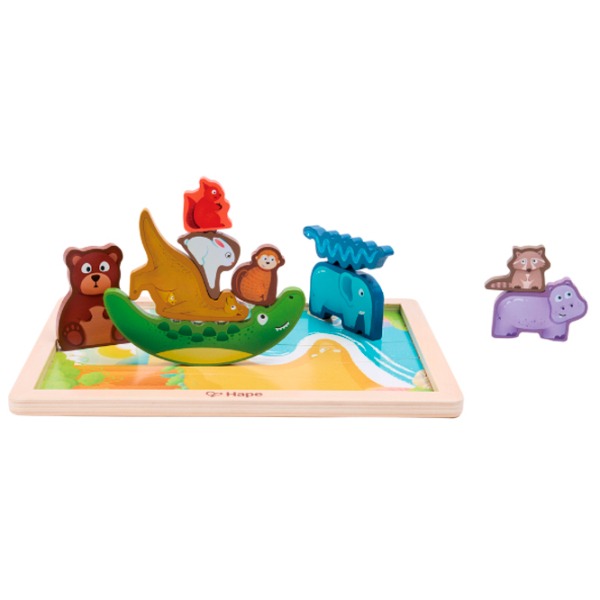 Puzzle Hape Regatul animalelor (E1656) Количество деталей: 16, Рекомендуемый возраст: 3+ photo 2