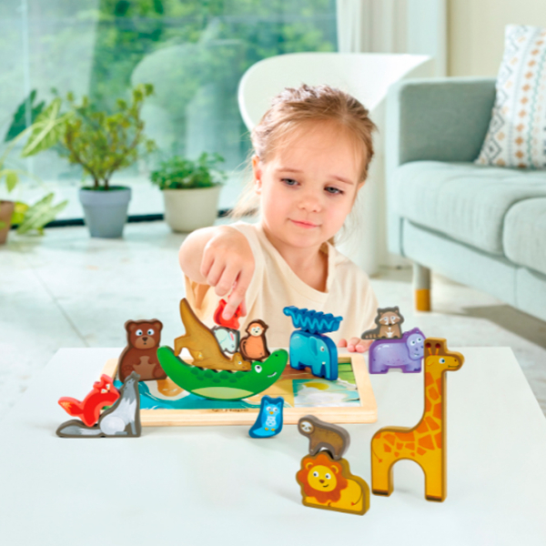 Puzzle Hape Regatul animalelor (E1656) Количество деталей: 16, Рекомендуемый возраст: 3+ photo 12