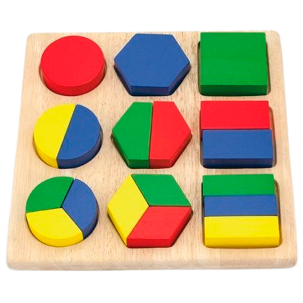 Puzzle VIGA Геометрические формы (58573) Количество деталей: 16, Рекомендуемый возраст: 3+ photo 1
