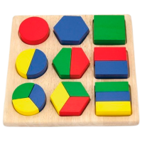 Puzzle VIGA Геометрические формы (58573) Количество деталей: 16, Рекомендуемый возраст: 3+
