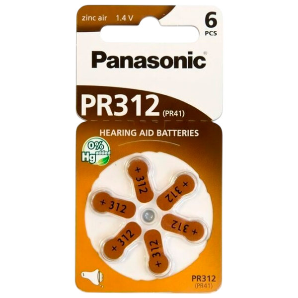 Батарейка Panasonic PR-312/6LB PR312 (6 шт.)  photo 1