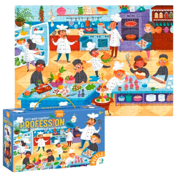 Puzzle DoDo Micul bucătar (300620) Numărul de piese: 150, Vârsta recomandată: 2+