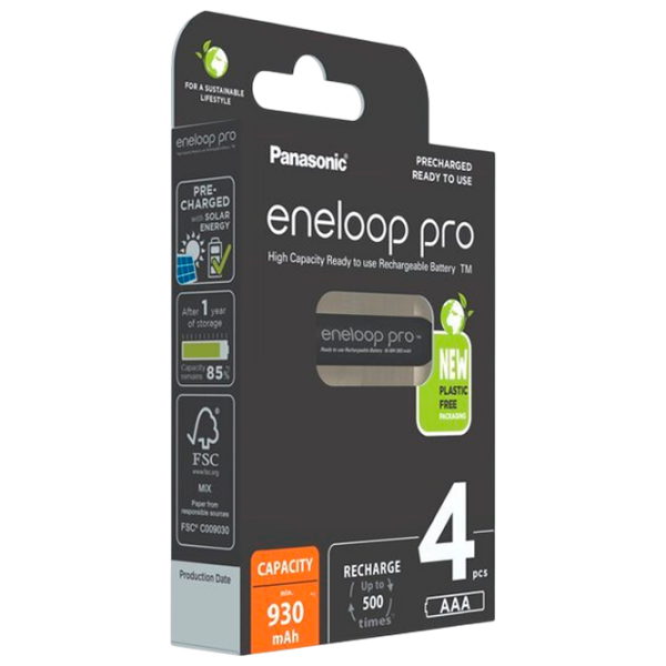 Аккумулятор Panasonic Eneloop PRO (4 шт.)  photo 1