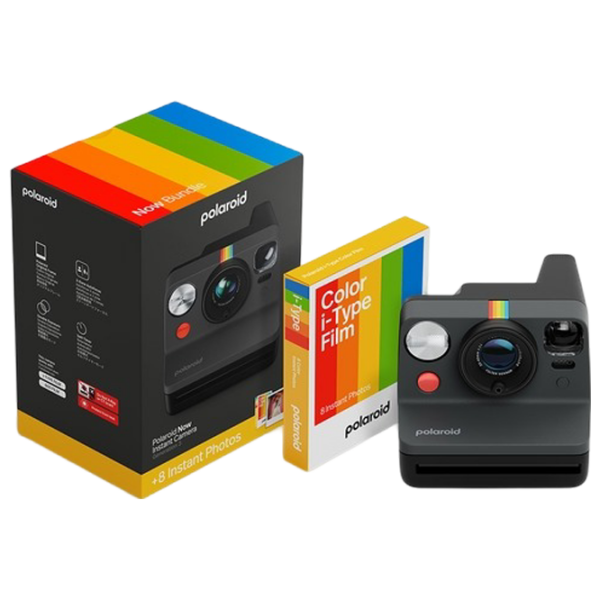 Cameră Foto Instant Polaroid Now Generation 3 + Color Film Bundle + Black , , f/11 - f/64 photo 1