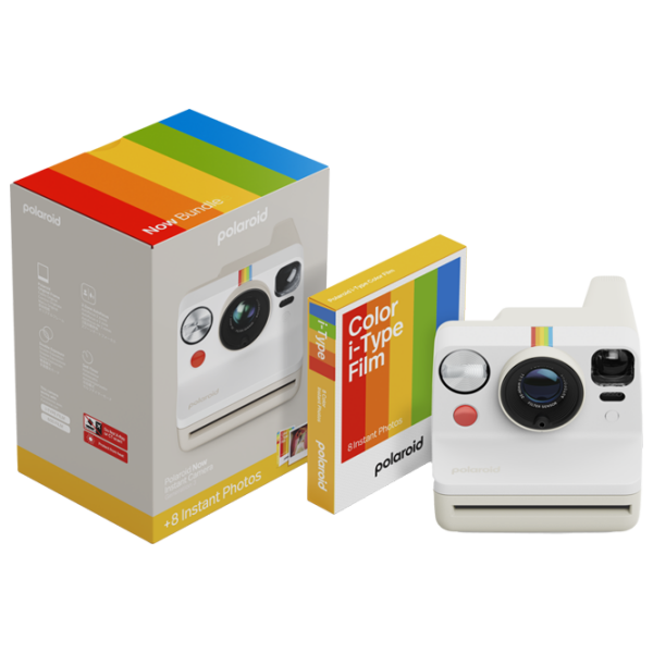 Cameră Foto Instant Polaroid Now Generation 3 + Color Film Bundle + White , , f/11 - f/64 photo 1