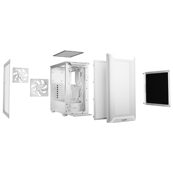 Carcasă Be quiet! Pure Base 501 Airflow Tempered Glass White micro ATX photo 7