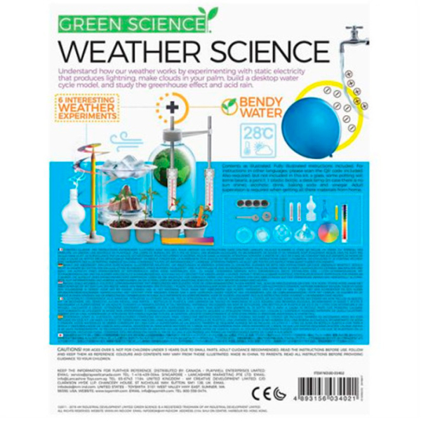 Интерактивная игрушка 4M My first experiments Green Weather Science 00-03402 Разноцветный Для детей, 8+ photo 5