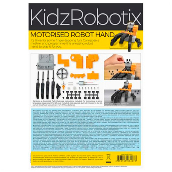 Интерактивная игрушка 4M Роботы Motorised Robot Hand 00-03407 Разноцветный Для детей, 8+ photo 5